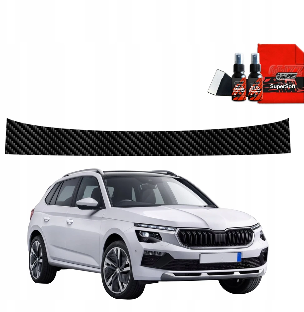 GrizzGlass Anglies plėvelė bagažinės slenksčiui GrizzGlass BodyShield, skirta Skoda Kamiq (2019-2025)