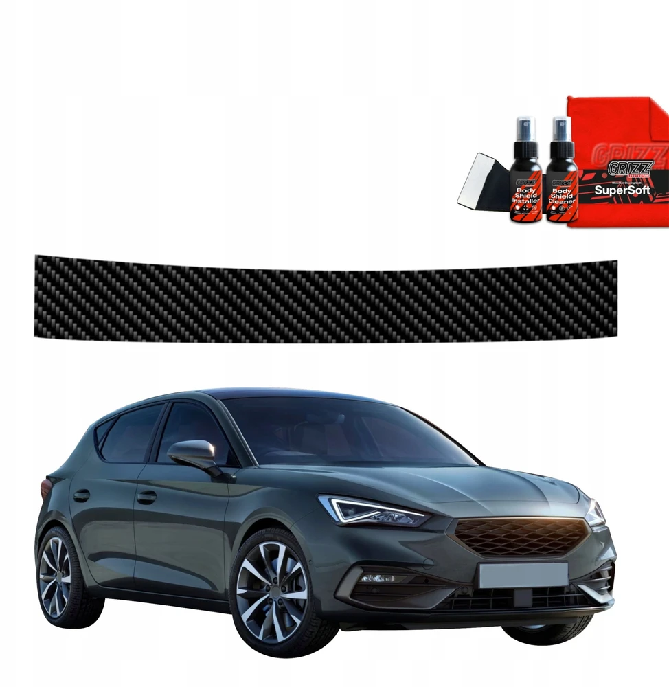 GrizzGlass Anglies plėvelė bagažinės slenksčiui BodyShield, skirta Seat Leon (2024-2025)