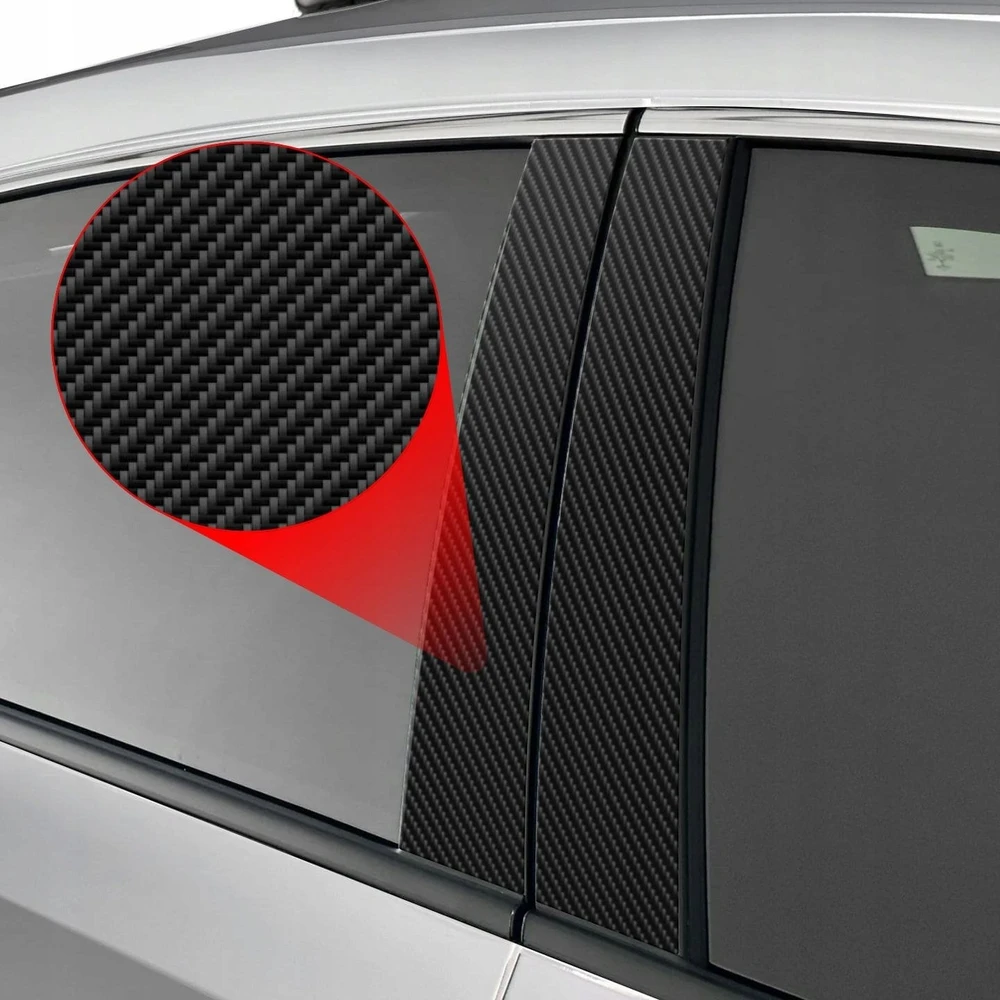 „GrizzGlass“ anglies pluošto folija „Alfa Romeo Giulia“ (2023–2025 m.) automobilio statramsčiams [6 viename]