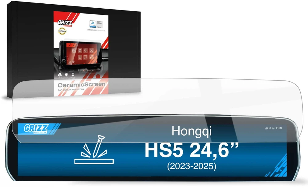 GrizzGlass Keraminė plėvelė GrizzGlass CarDisplay Protection skirtas Hongqi HS5 24,6'' (2023-2025)