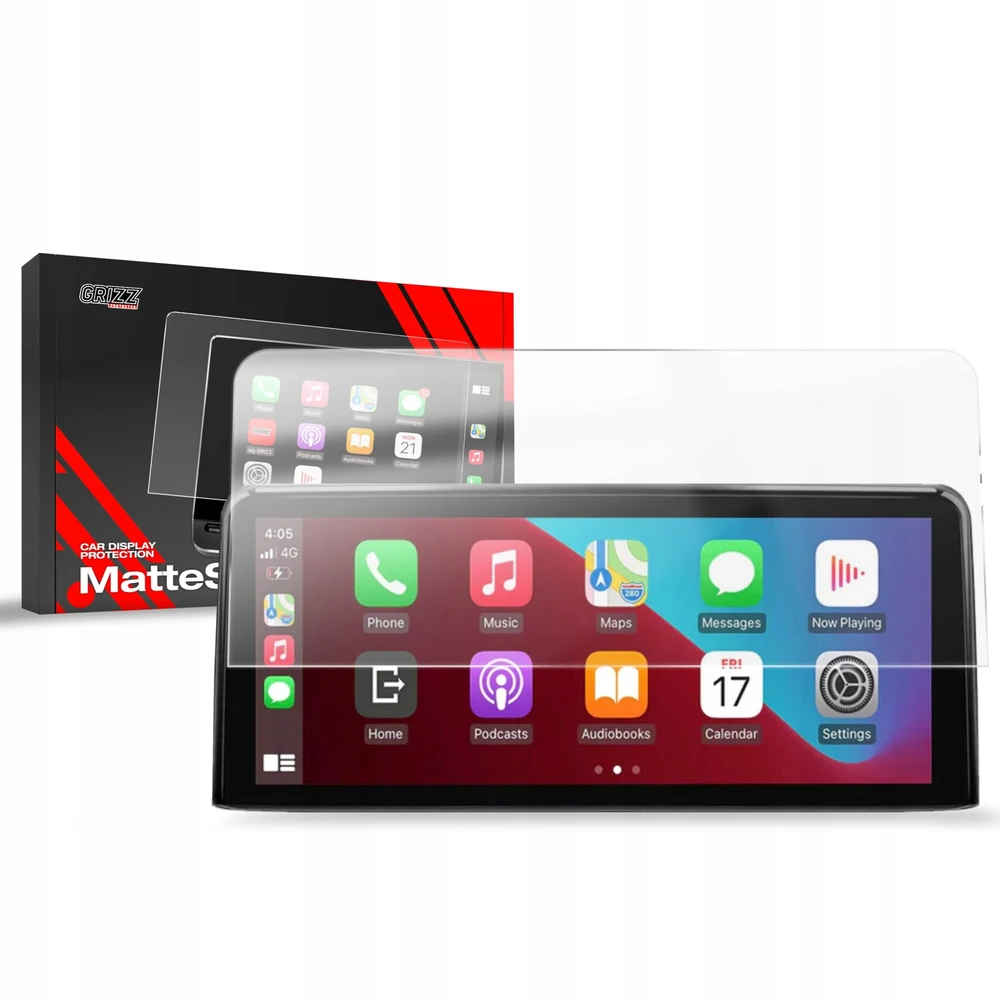 „GrizzGlass Folia matowa“ automobilio ekrano apsauga BMW 3 E90 E91 E92 E93 „Android Radio 10,25“ (2005–2012)