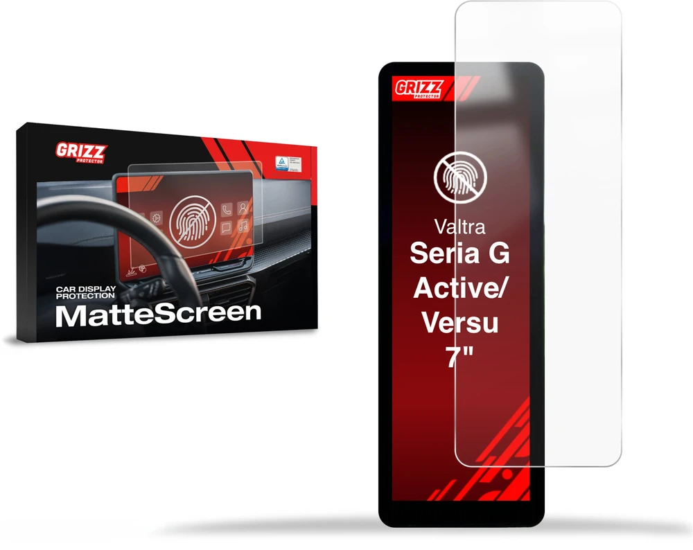 GrizzGlass Matinė plėvelė CarDisplay Protection, skirta Valtra G serijos Active A-Pillar Ekranas 7'' (2017-2026) (GRZ19537)