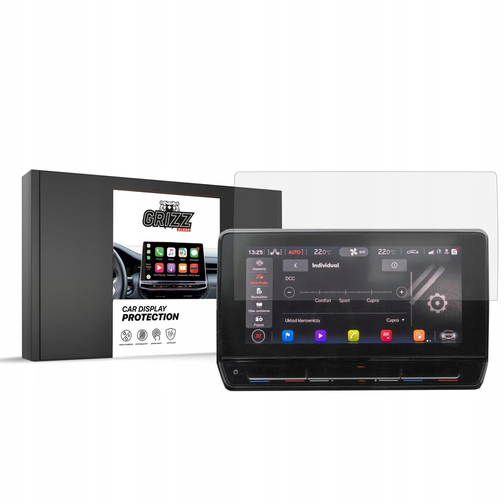 GrizzGlass Blizgi plėvelė CarDisplay Protection Seat Cupra Leon ST 2020-2024