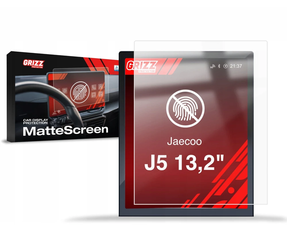 GrizzGlass Matinė plėvelė GrizzGlass CarDisplay Protection, skirta Jaecoo J5 13,2'' (2025-2026)