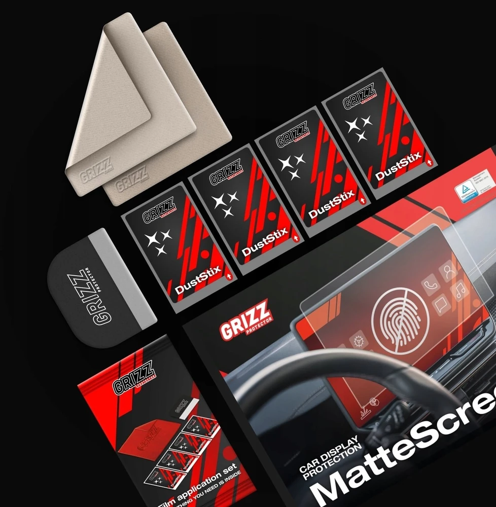 GrizzGlass matinė plėvelė GrizzGlass CarDisplay Protection, skirta BYD Seal 5 DM-i 12,8'' (2025-2026)