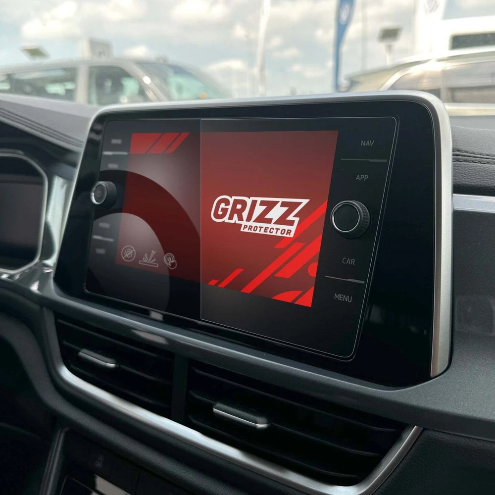 GrizzGlass Matinė plėvelė GrizzGlass CarDisplay Protection, skirta Geely EX5 15,4'' (2024-2026) [2 in 1]