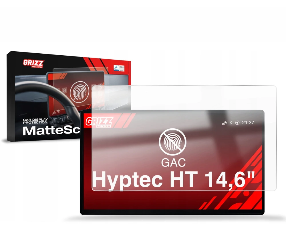 GrizzGlass Matinė plėvelė CarDisplay Protection, skirta GAC Hyptec HT 14,6'' (2025-2026)