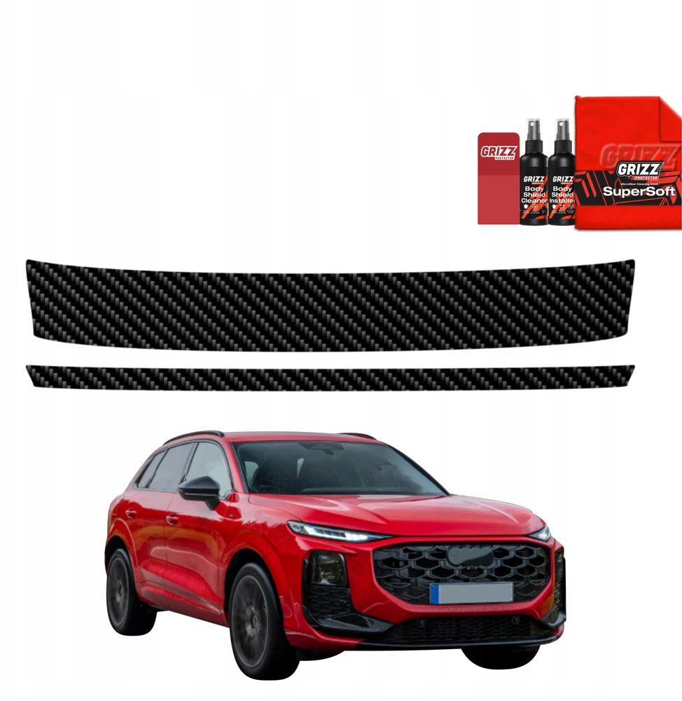 GrizzGlass Plėvelė bagažinės slenksčiui BodyShield Carbon, skirta Audi Q3 (2025-2026) [2w1]