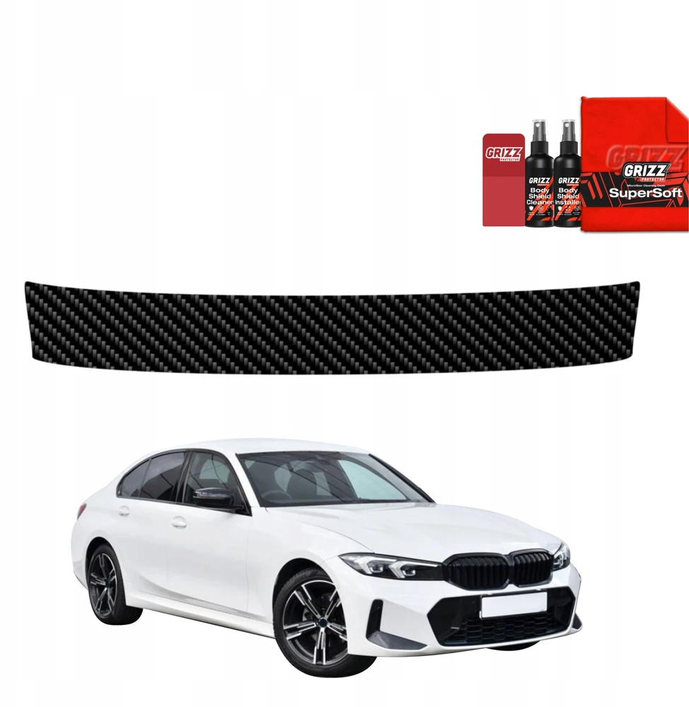 GrizzGlass Apsauginė plėvelė bagažinės slenksčiui BodyShield Carbon BMW 3 G20 Sedan (2022-2026)