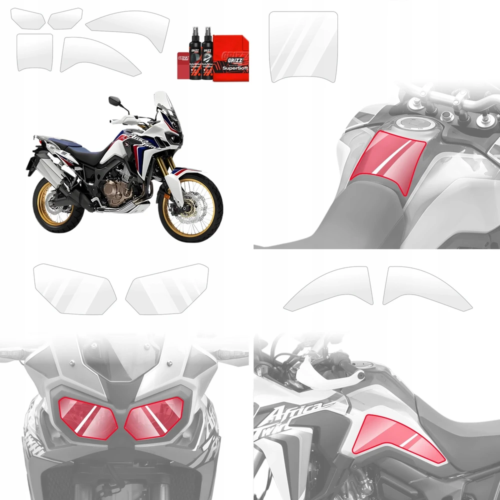 GrizzGlass Apsauginė plėvelė BodyShield, skirta Honda CRF1000L Africa Twin (2015-2019) [5w1]