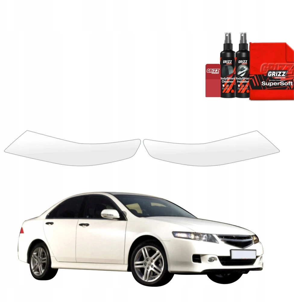GrizzGlass Apsauginė plėvelė priekiniams žibintams BodyShield, skirta Honda Accord 7 Facelift (2005-2007) [2w1]