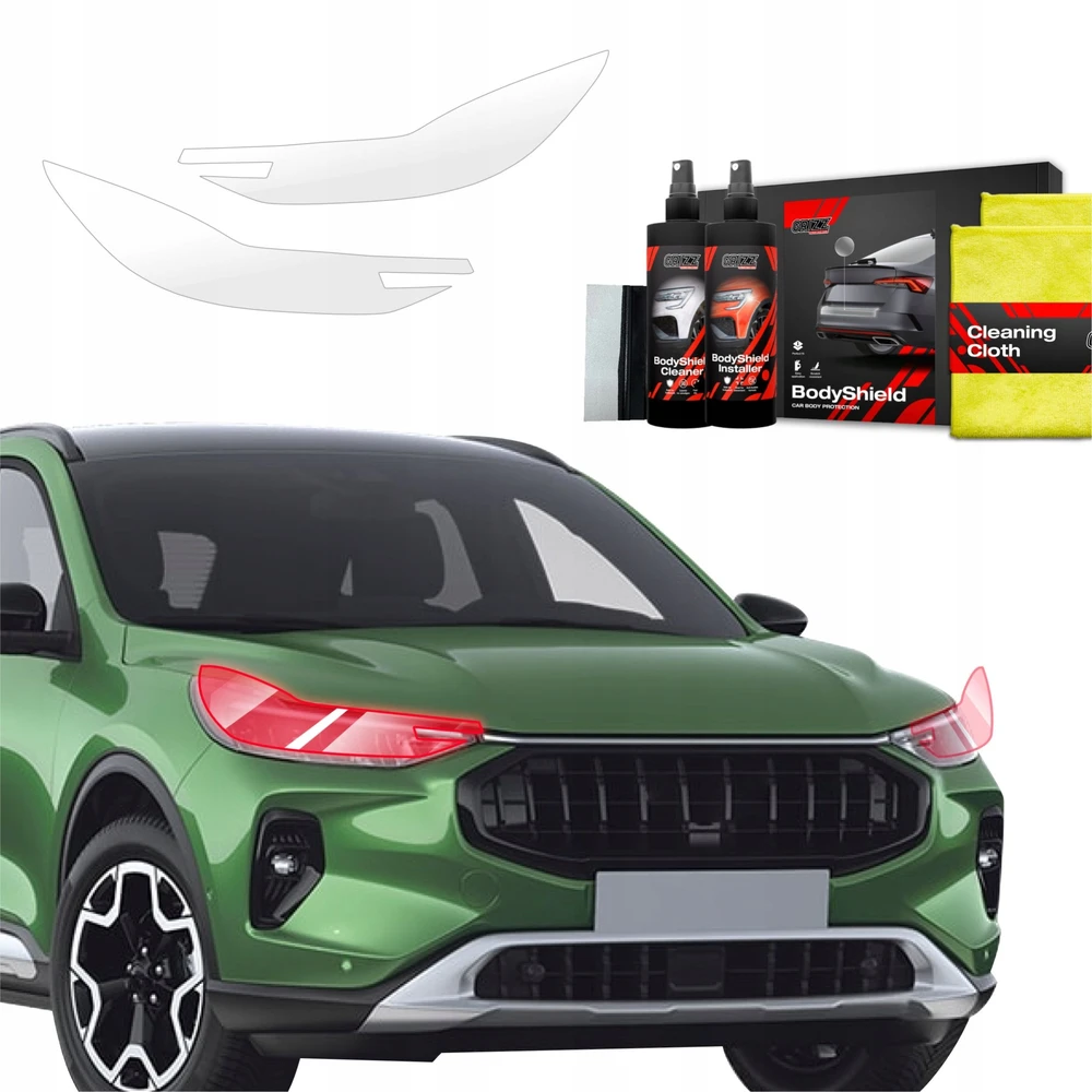 GrizzGlass Apsauginė plėvelė žibintams GrizzGlass BodyShield skirtas Ford Kuga Active Facelift (2024-2025) [2w1]
