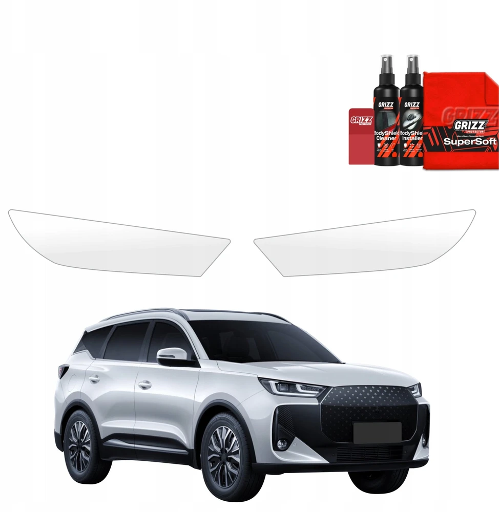 GrizzGlass Apsauginė plėvelė lempoms BodyShield, skirta Chery Tiggo 7 (2025-2026) [2w1]