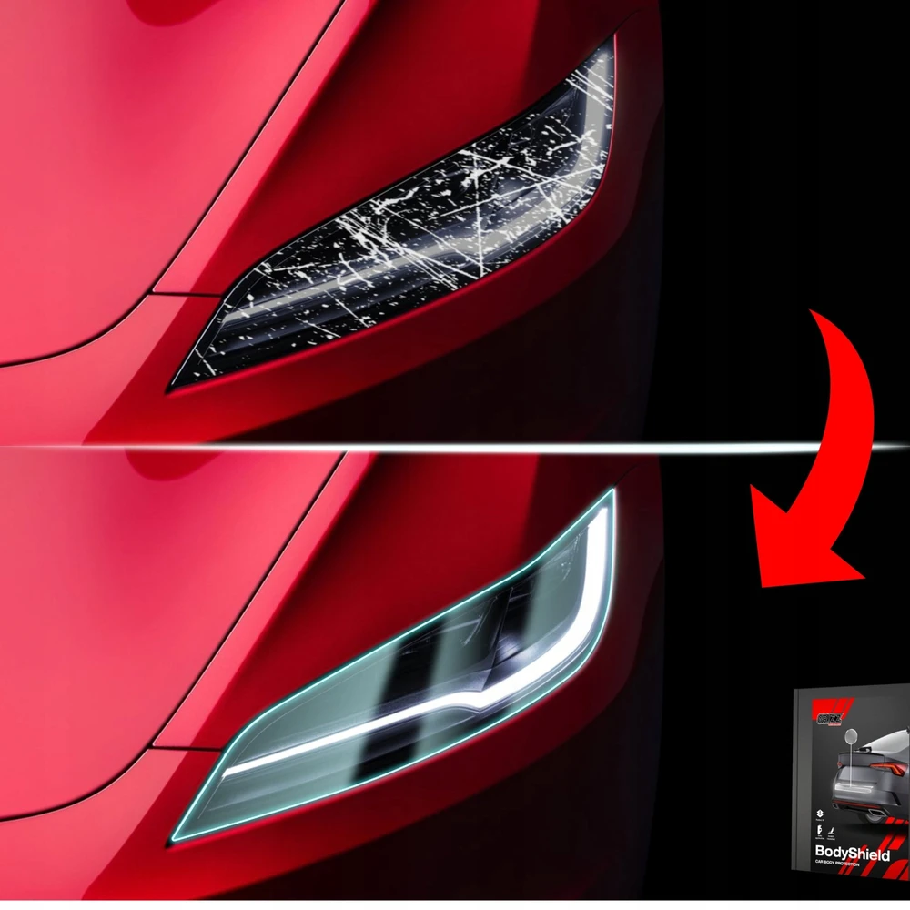 GrizzGlass Apsauginė plėvelė žibintams BodyShield, skirta Ford Focus ST-Line X Hatchback Facelift (2021-2025) [2w1]