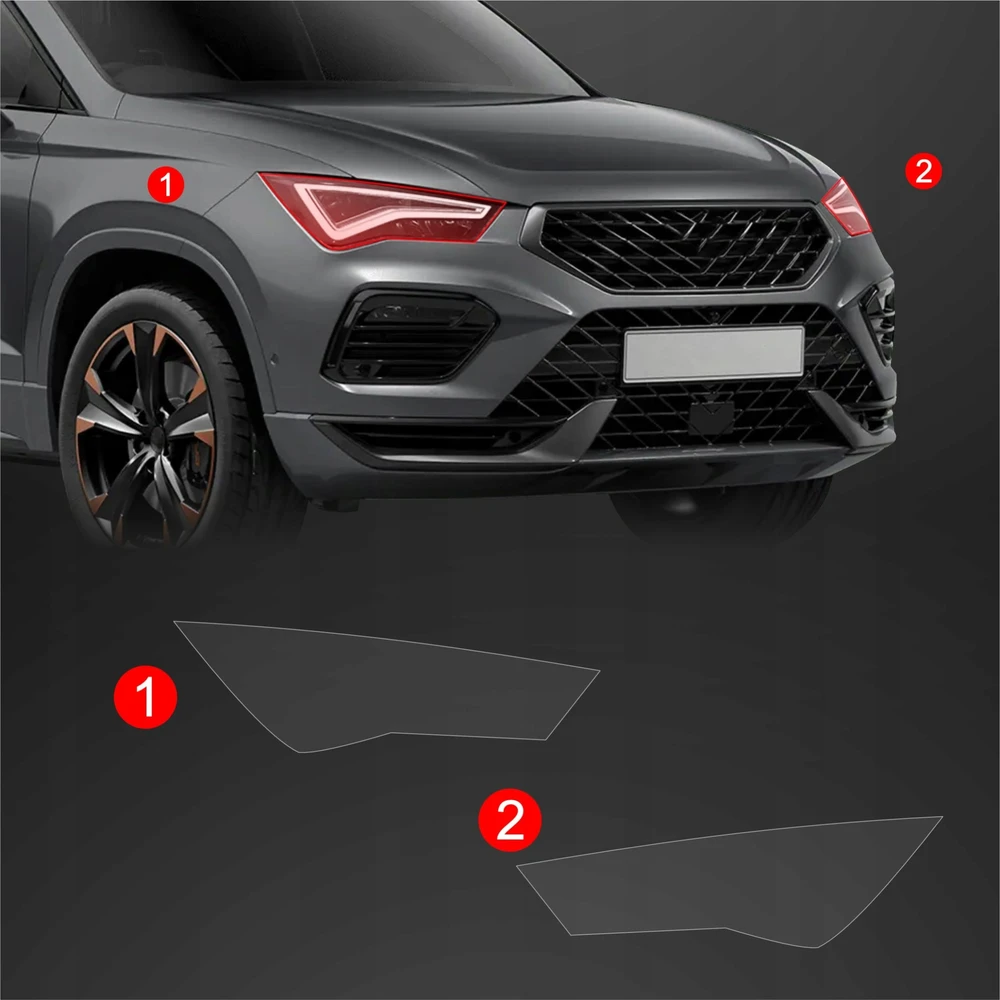 GrizzGlass Apsauginė plėvelė priekiniams žibintams GrizzGlass BodyShield skirtas Cupra Ateca (2020-2025) [2w1]