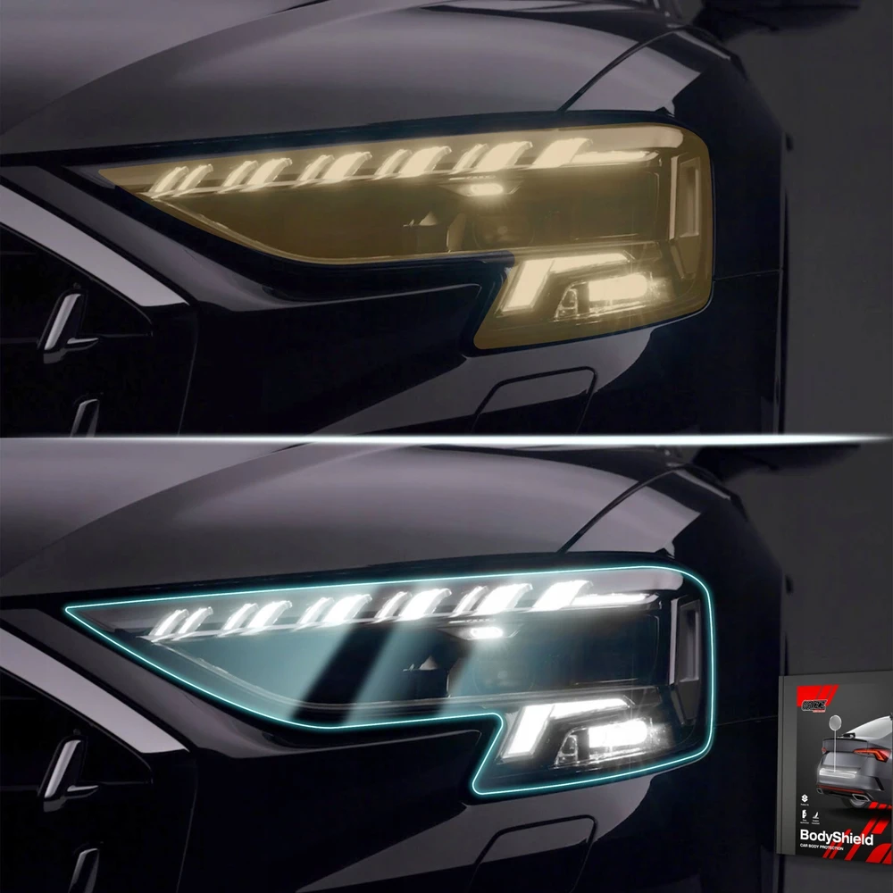 GrizzGlass Apsauginė plėvelė ant žibintų GrizzGlass BodyShield, skirta Ford Focus Active X Kombi Facelift (2021-2025) [2w1]
