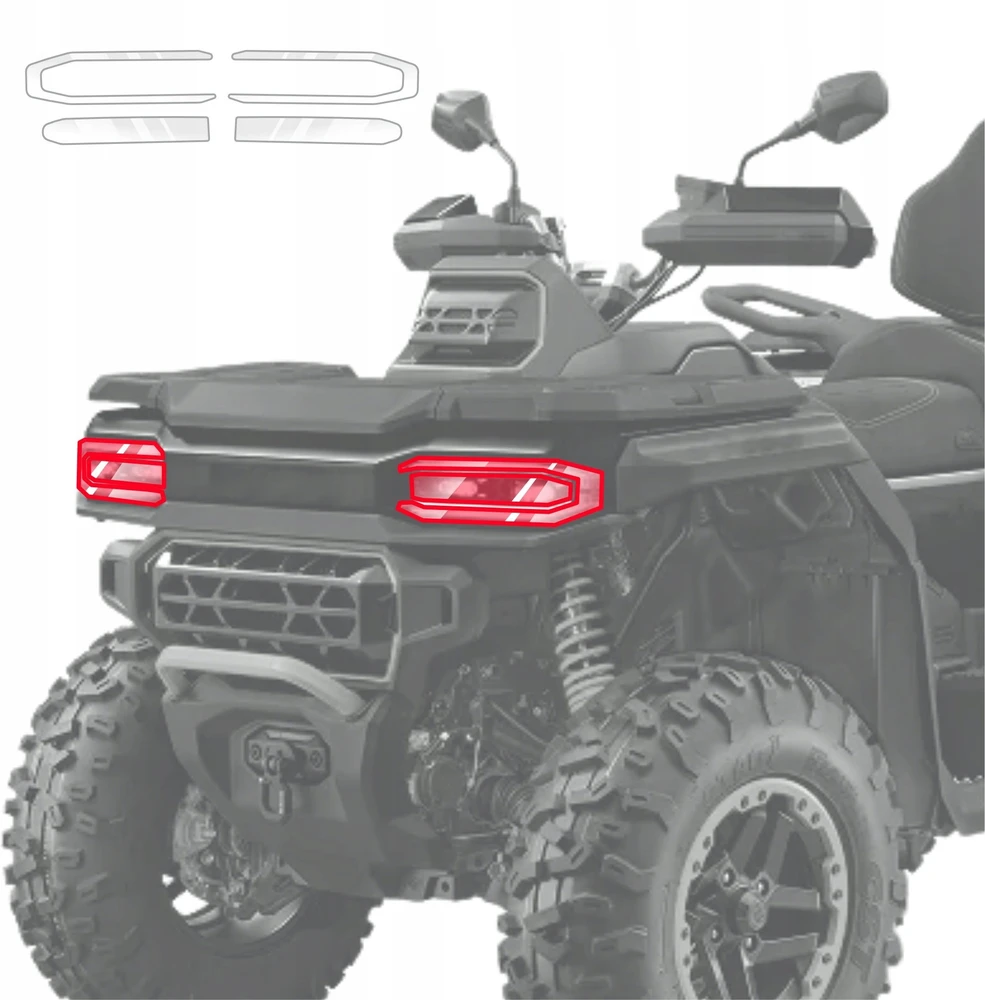 GrizzGlass Apsauginė plėvelė lempoms BodyShield, skirta CFMOTO Goes Terrox 1000 (2025-2026) (GRZ19300)
