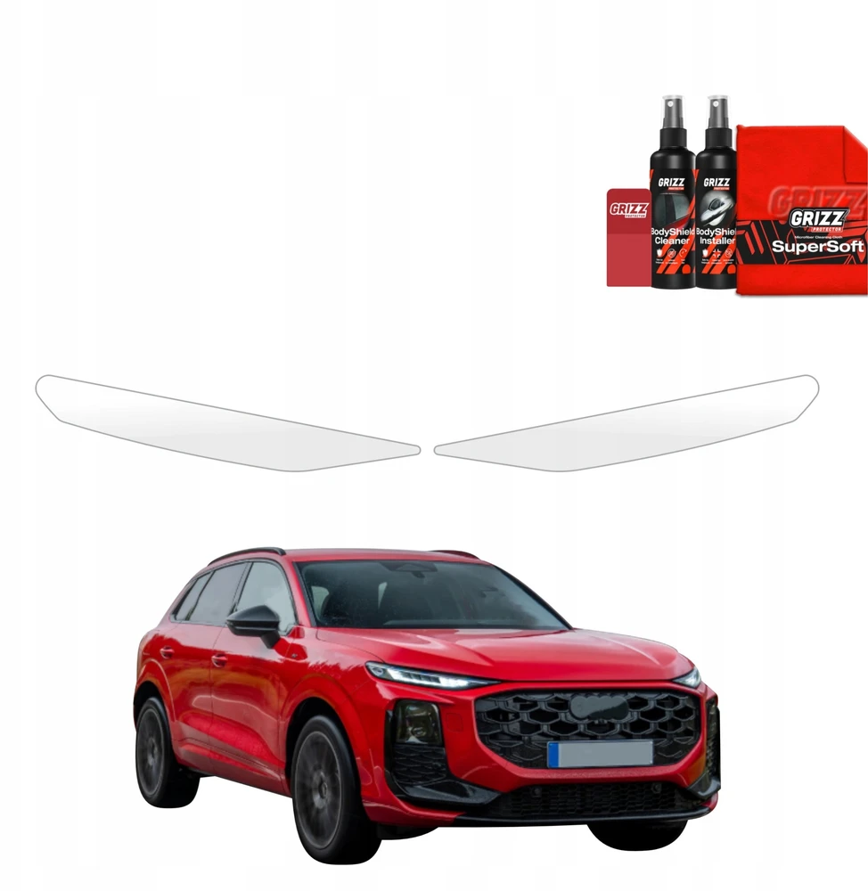 GrizzGlass Apsauginė plėvelė ant žibintų GrizzGlass BodyShield, skirta Audi Q3 (2025-2026) [2w1]