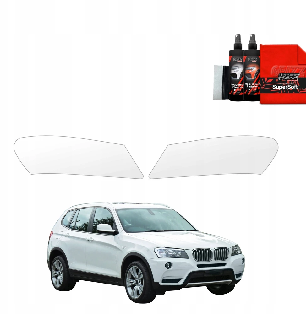 GrizzGlass Apsauginė plėvelė lempoms BodyShield BMW X3 F25 (2010-2014) [2w1]