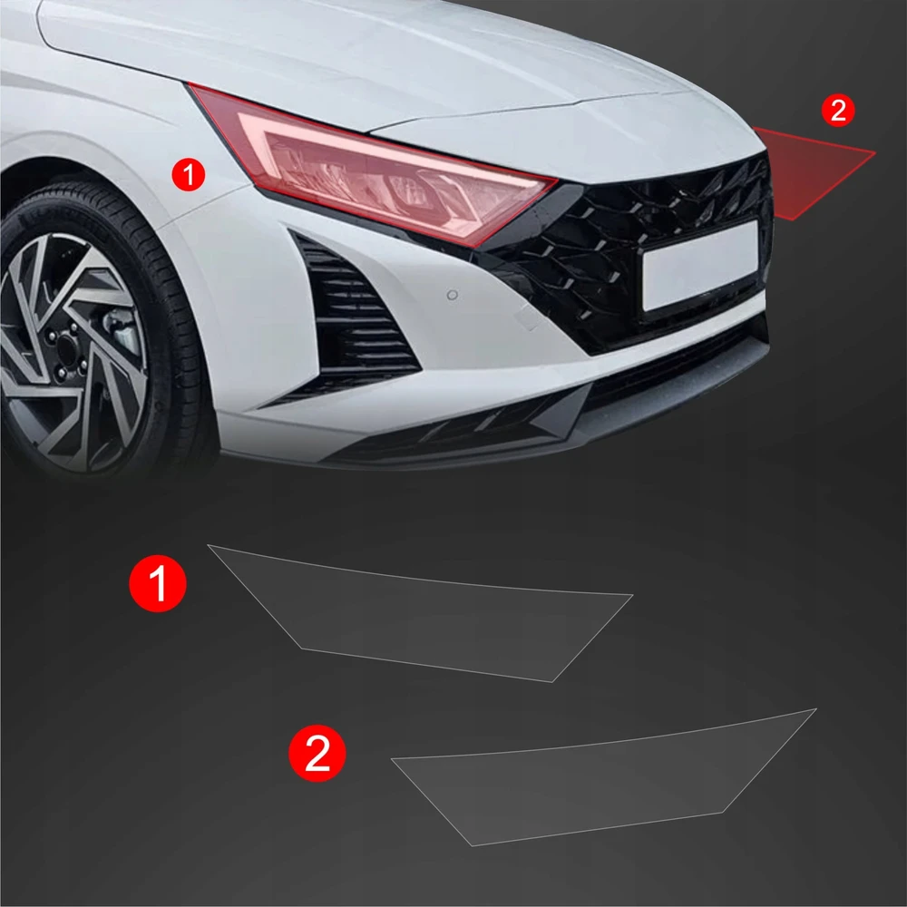 GrizzGlass Apsauginė plėvelė priekiniams žibintams GrizzGlass BodyShield Hyundai i20 (2023-2025) [2w1]