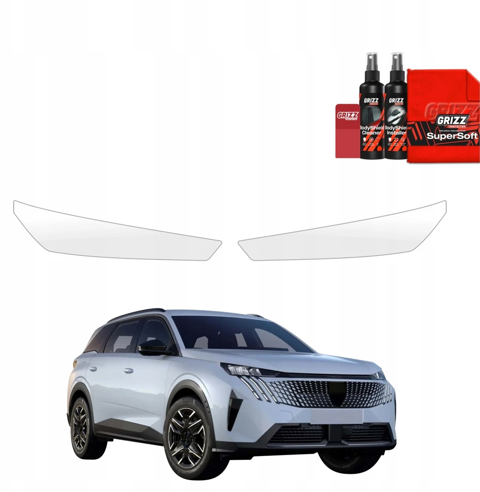 GrizzGlass Apsauginė plėvelė priekiniams žibintams GrizzGlass BodyShield, skirta Peugeot 5008 (2025-2026) [2w1]