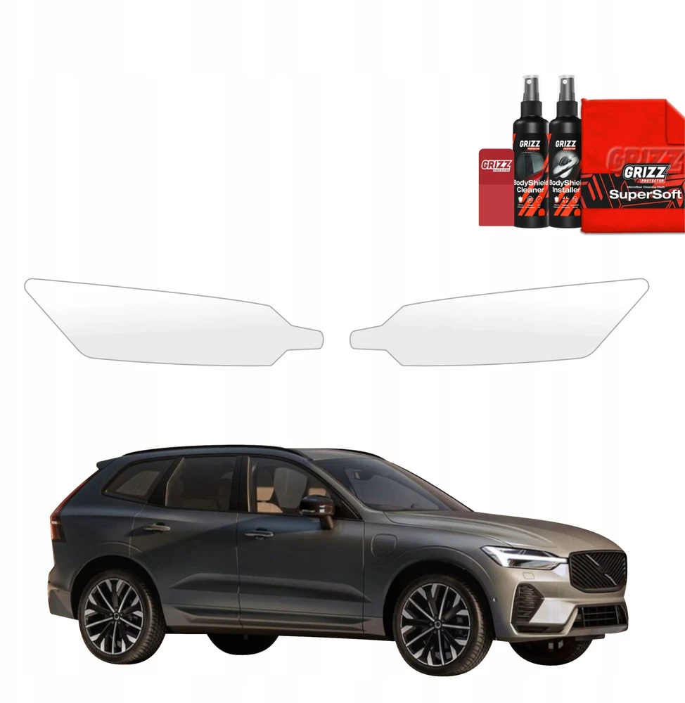 GrizzGlass Apsauginė plėvelė priekiniams žibintams GrizzGlass BodyShield, skirta Volvo XC60 (2025-2026) [2 in 1]