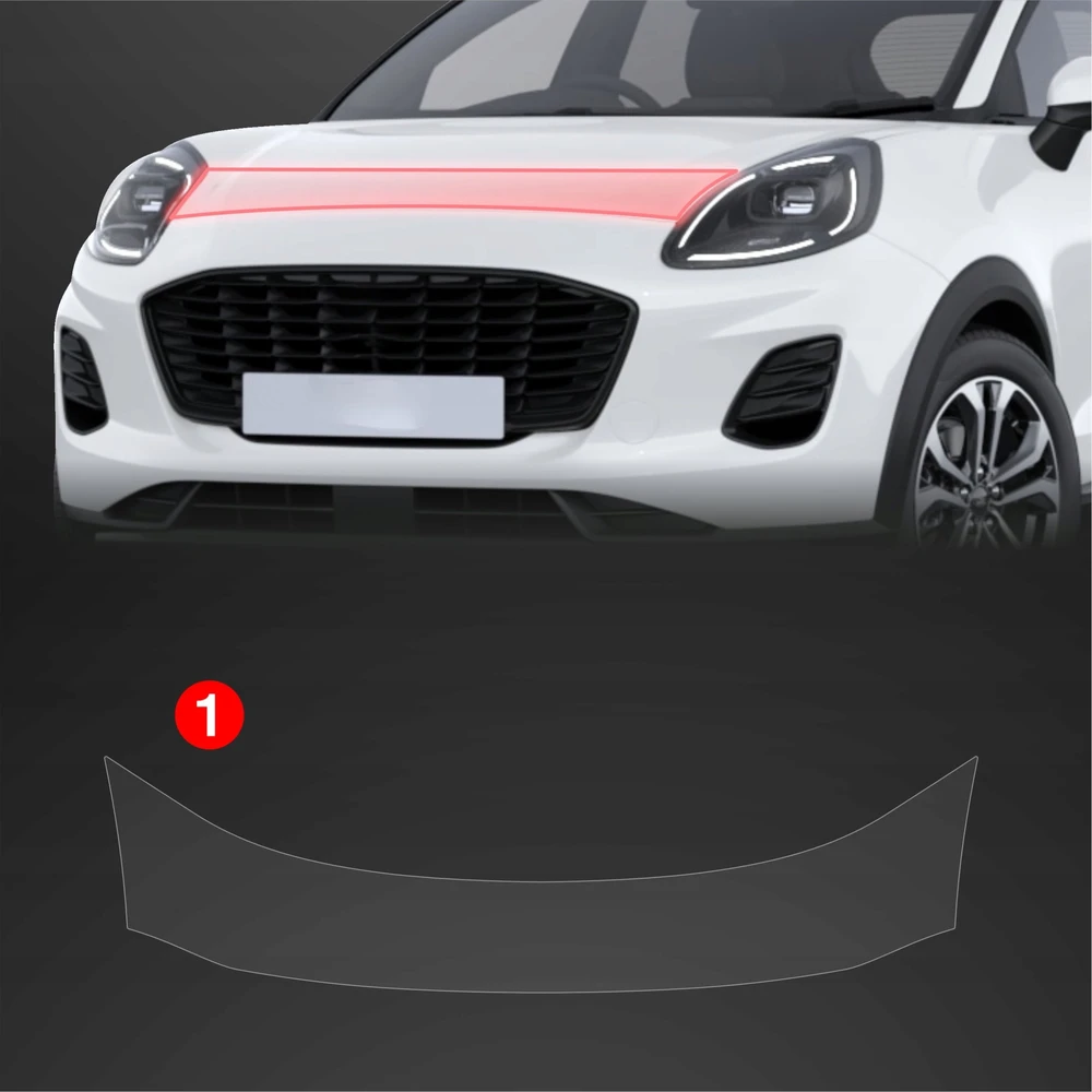GrizzGlass Apsauginė plėvelė kaukei BodyShield, skirta Ford Puma Facelift (2024-2025)