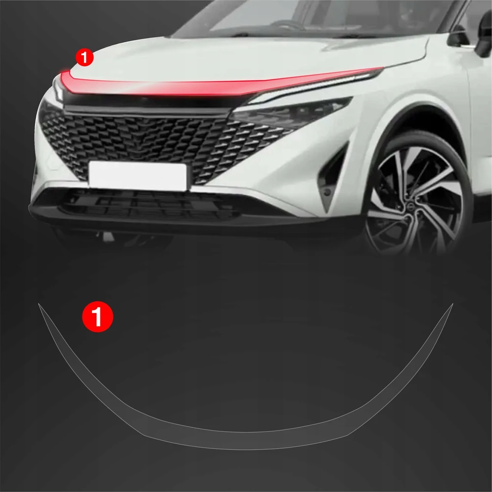 GrizzGlass apsauginė plėvelė priekinei daliai GrizzGlass BodyShield, skirta Nissan Qashqai 3 Facelift (2024-2025)