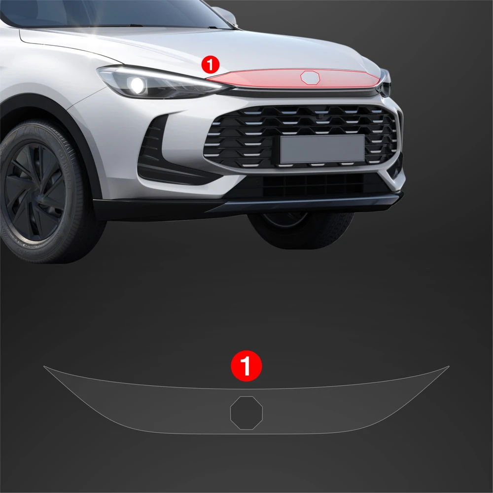GrizzGlass Apsauginė plėvelė kaukei GrizzGlass BodyShield skirtas MG ZS Hybrid+ (2024-2025)