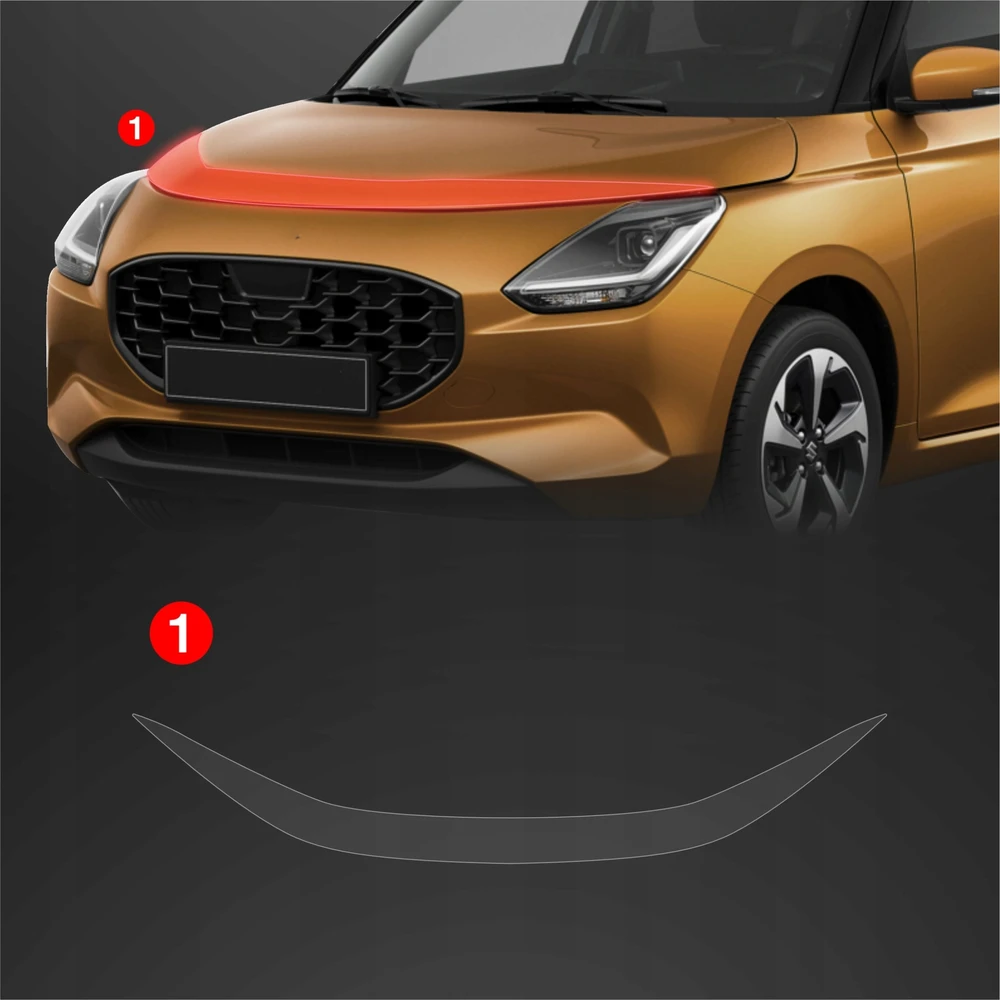 GrizzGlass Apsauginė plėvelė ant kaukės GrizzGlass BodyShield Suzuki Swift (2024-2025)