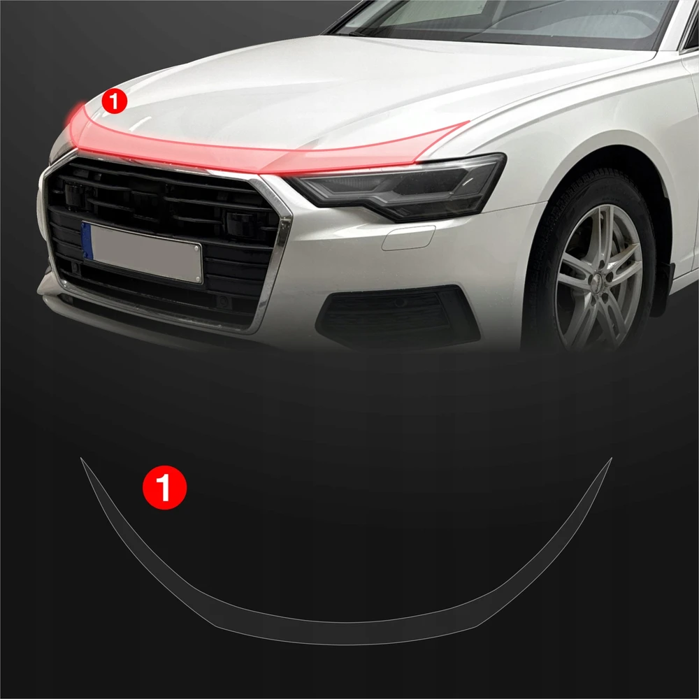 GrizzGlass Apsauginė plėvelė maskavimo juostai GrizzGlass BodyShield, skirta Audi A6 C8 Sedan (2018-2023)