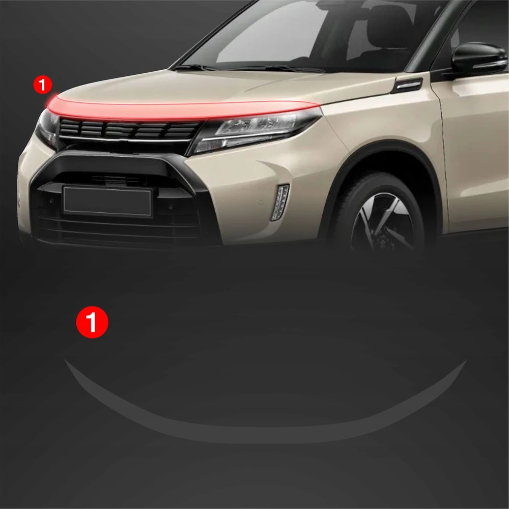 GrizzGlass Apsauginė plėvelė ant kaukės GrizzGlass BodyShield Suzuki Vitara Facelift (2024-2025)