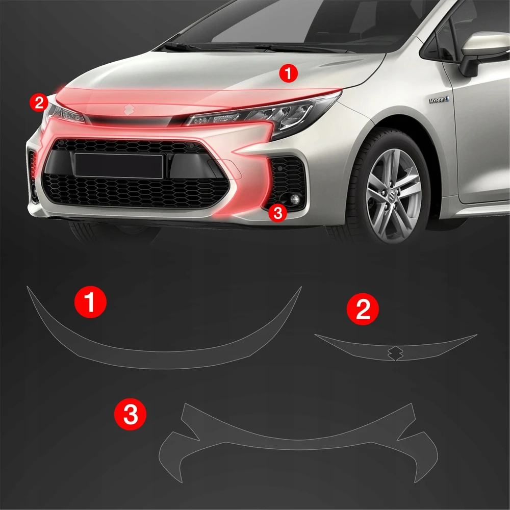 GrizzGlass Apsauginė plėvelė ant kėbulo BodyShield Suzuki Swace Facelift (2023-2025) [3w1]
