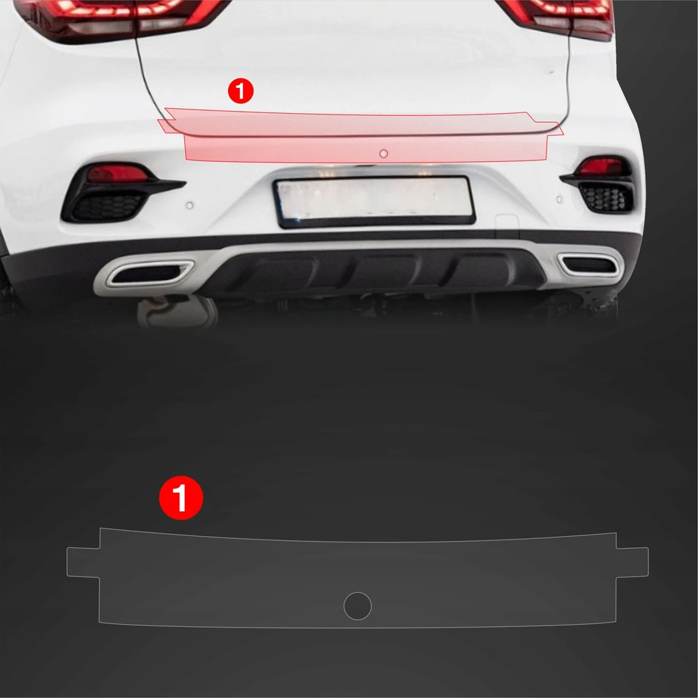 GrizzGlass Apsauginė plėvelė bagažinės slenksčiui GrizzGlass BodyShield, skirta MG ZS Classic (2019-2025)