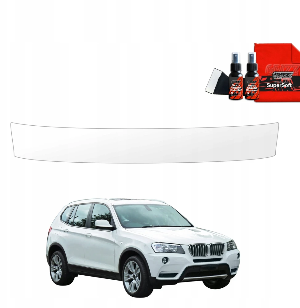 GrizzGlass Apsauginė plėvelė bagažinės slenksčiui GrizzGlass BodyShield, skirta BMW X3 F25 (2010-2014)