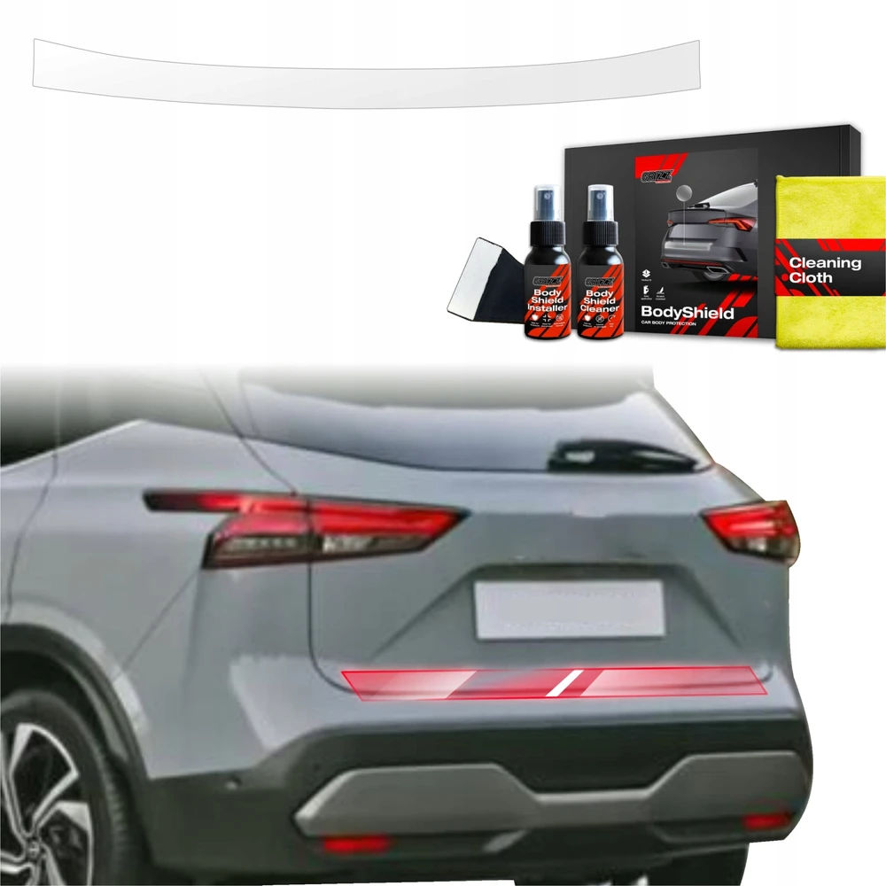 GrizzGlass Apsauginė plėvelė bagažinės slenksčiui GrizzGlass BodyShield skirtas Nissan Qashqai 3 (2021-2024)