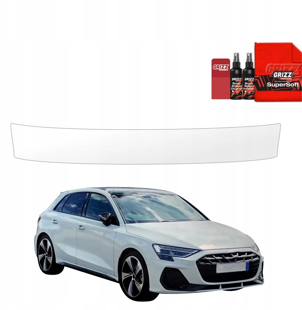 GrizzGlass Apsauginė plėvelė bagažinės slenksčiui BodyShield Audi A3 8Y Hatchback 5D (2024-2026)