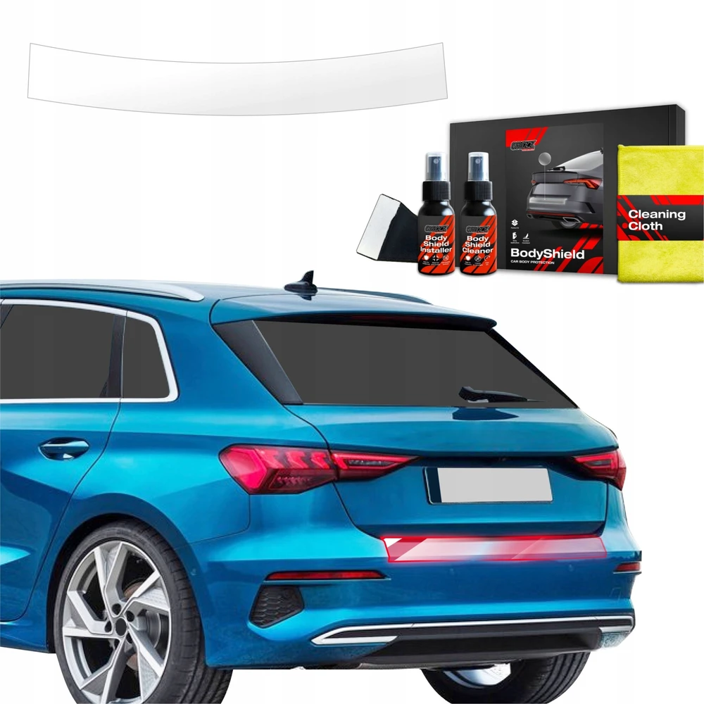GrizzGlass Apsauginė plėvelė bagažinės slenksčiui GrizzGlass BodyShield, skirta Audi A3 8Y Sportback (2020-2023)