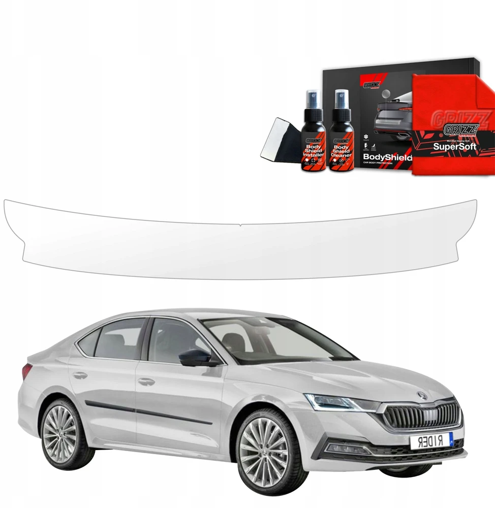 GrizzGlass Apsauginė plėvelė bagažinės slenksčiui GrizzGlass BodyShield, skirta Skoda Octavia 4 Hatchback (2019-2024)