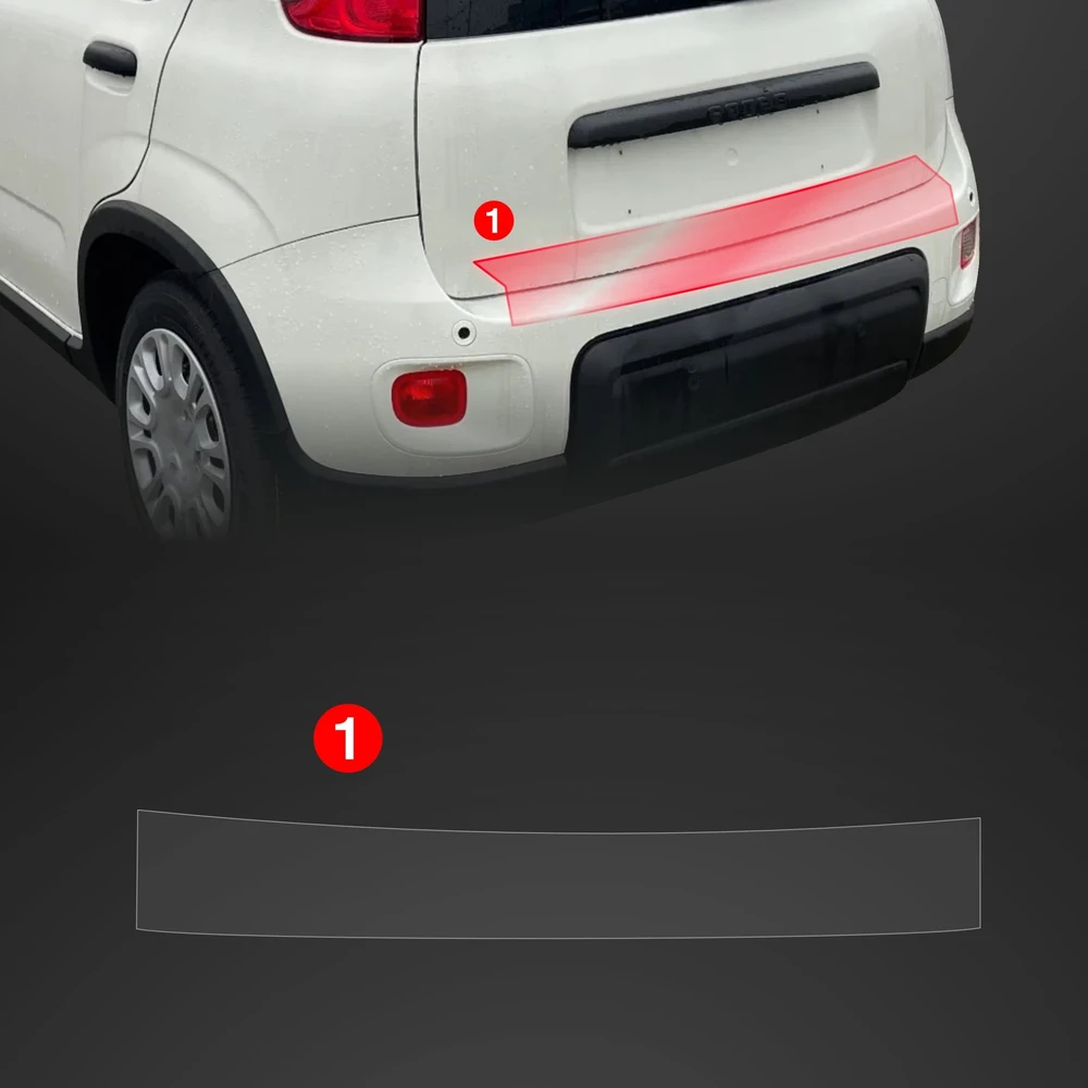 GrizzGlass Apsauginė plėvelė bagažinės slenksčiui GrizzGlass BodyShield, skirta Fiat Panda (2020-2025)