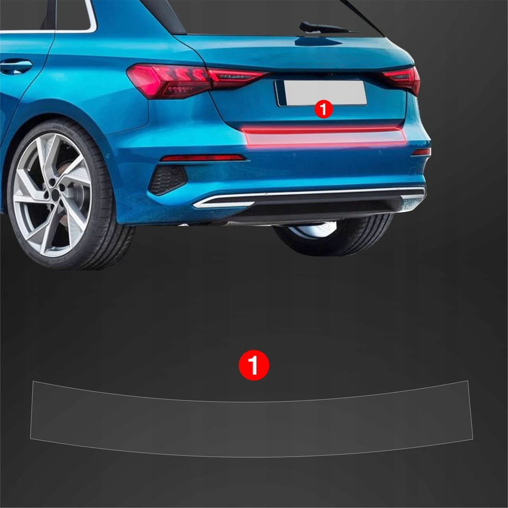 GrizzGlass Apsauginė plėvelė bagažinės slenksčiui GrizzGlass BodyShield, skirta Audi A3 8Y Sportback (2020-2023)