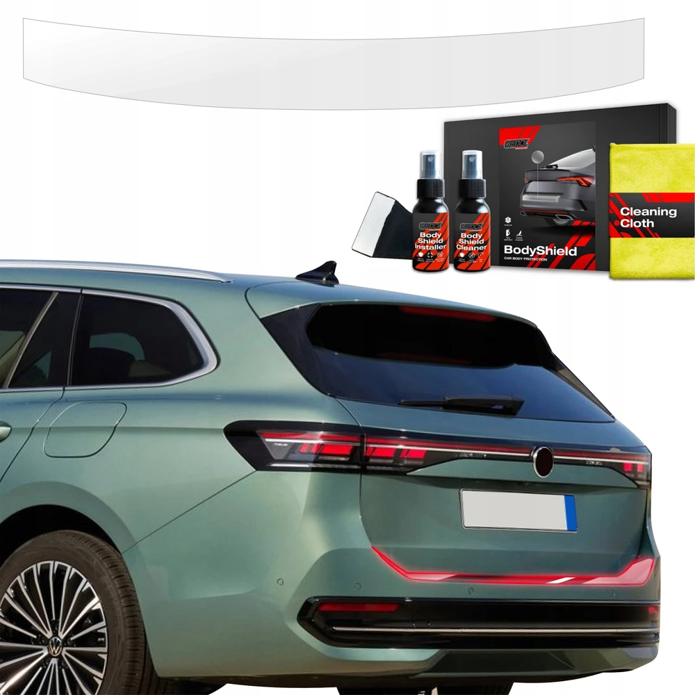 GrizzGlass Apsauginė plėvelė bagažinės slenksčiui BodyShield, skirta Volkswagen VW Passat B9 (2024-2025)