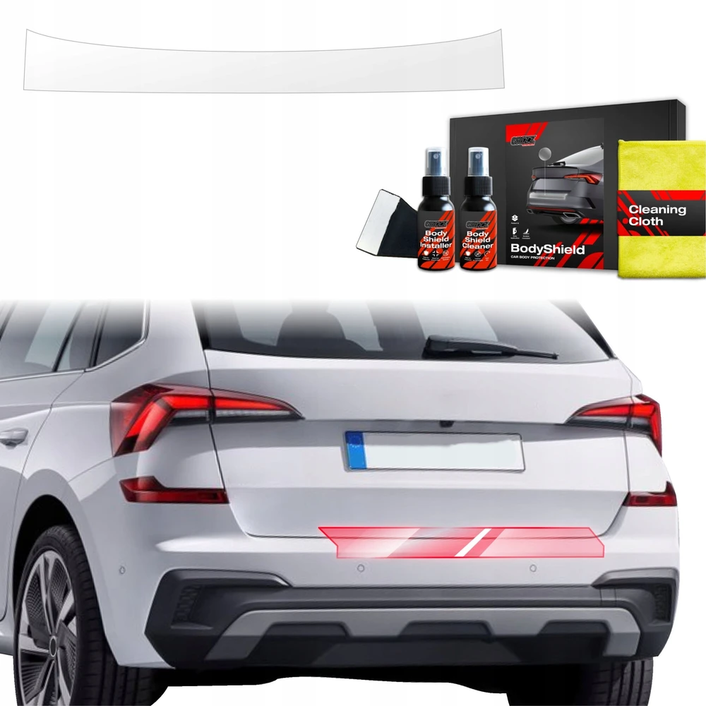 GrizzGlass Apsauginė plėvelė bagažinės slenksčiui GrizzGlass BodyShield skirtas Skoda Kamiq (2019-2025)