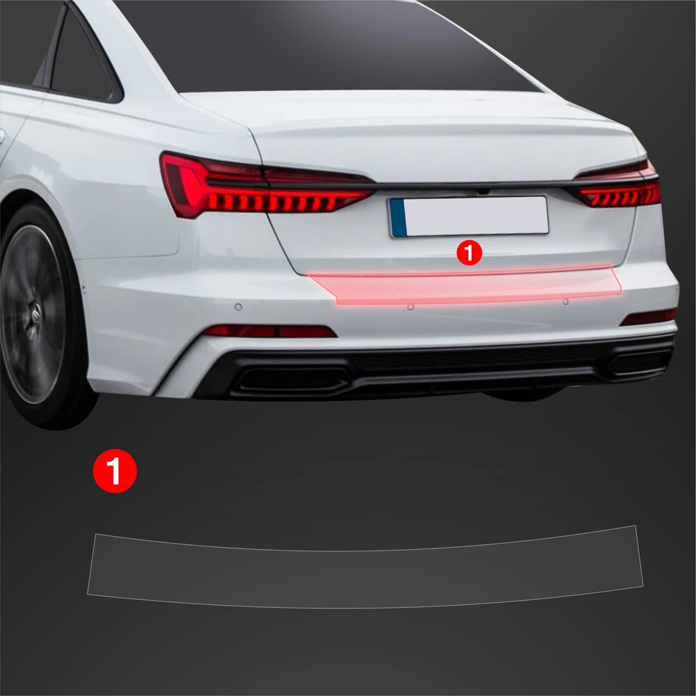 GrizzGlass Apsauginė plėvelė bagažinės slenksčiui BodyShield Audi A6 C8 Sedan (2018-2023)