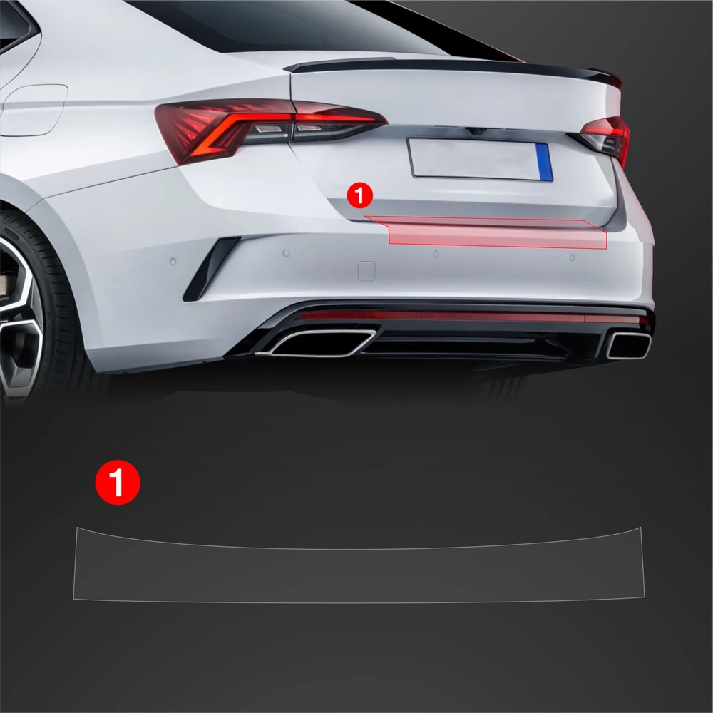 GrizzGlass Apsauginė plėvelė bagažinės slenksčiui BodyShield, skirta Skoda Octavia 4 Hatchback Facelifting (2024-2025)
