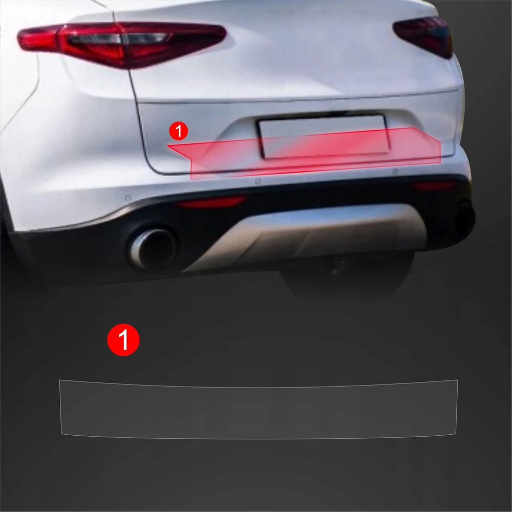 GrizzGlass Apsauginė plėvelė bagažinės slenksčiui GrizzGlass BodyShield, skirta Alfa Romeo Stelvio (2023-2025)