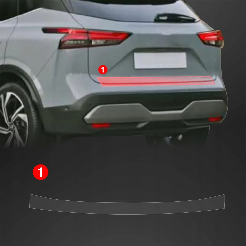 GrizzGlass Apsauginė plėvelė bagažinės slenksčiui GrizzGlass BodyShield skirtas Nissan Qashqai 3 (2021-2024)