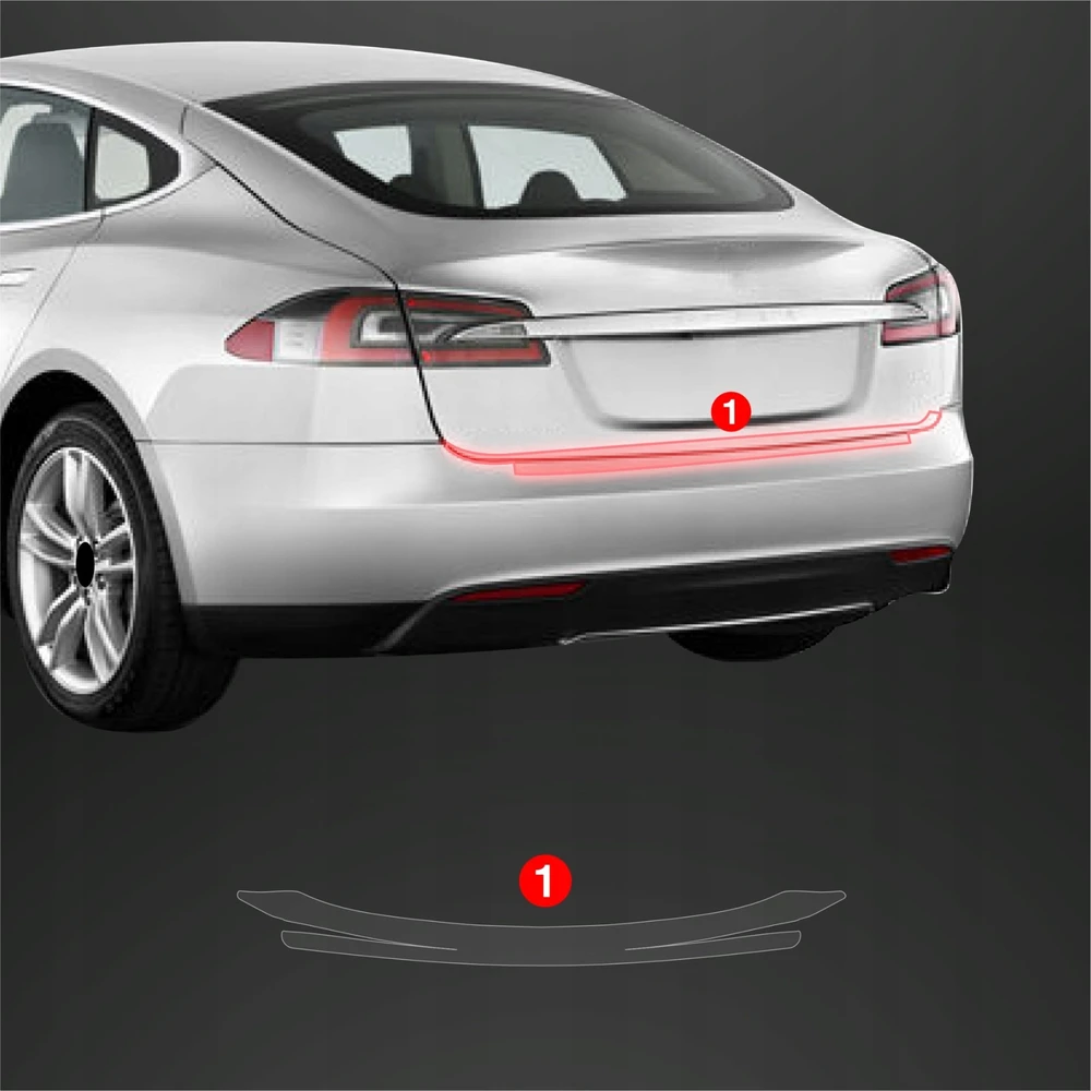 GrizzGlass Apsauginė plėvelė bagažinės slenksčiui GrizzGlass BodyShield, skirta Tesla Model S (2023-2025)