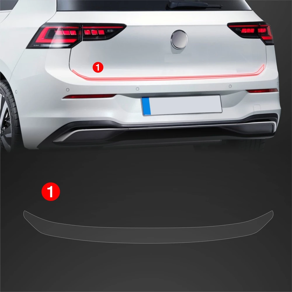 GrizzGlass Apsauginė plėvelė bagažinės slenksčiui GrizzGlass BodyShield, skirta Volkswagen VW Golf 8 Variant (2024-2025)