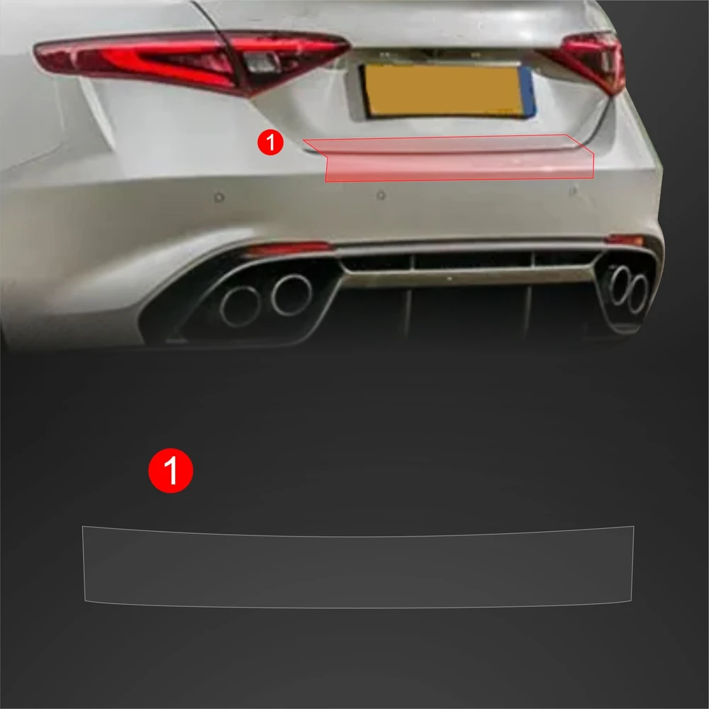 GrizzGlass Apsauginė plėvelė bagažinės slenksčiui GrizzGlass BodyShield, skirta Alfa Romeo Giulia (2023-2025)